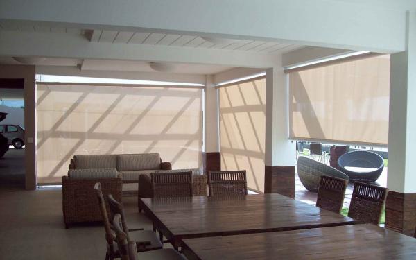 Buy cheap Motorized Outdoor Sunscreen Roller Blinds For Windows Zipper Track from wholesalers