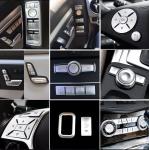 Car Door Window Glass Lift Switch Button Cover Decor For Mercedes Benz W204 GLK