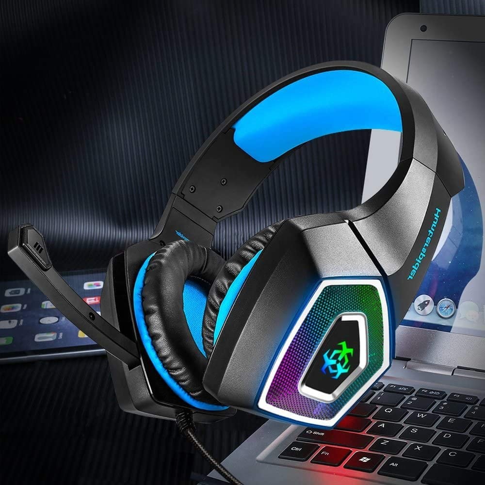 100mA 2.2kohm Hunterspider Noise Cancelling Gaming Headphones