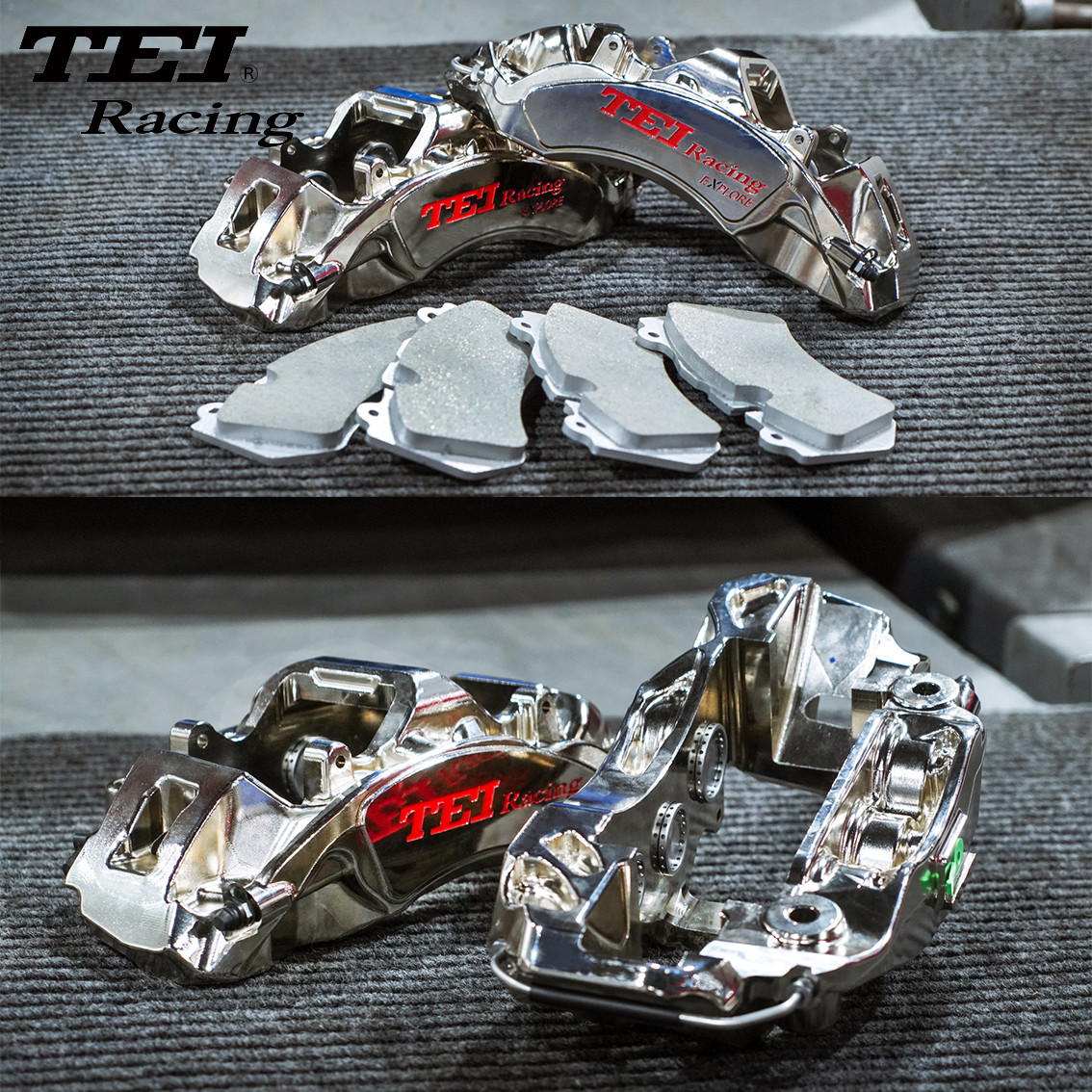 6 Piston Racing Caliper Brake Kit With 405*34 MM Carbon Ceramic Disc Racing And Brake Pads For Mercedes Benz AMG 20 Inch