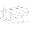 Buy cheap 120kg Capacity Color Steel Plate Galvanized Steel Garden Building Shed with Air Vents from wholesalers