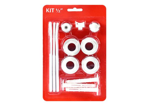 Buy cheap 1×1/2" Radiator connection accessories kits 13 PCS in a Blister packing for radiator from wholesalers