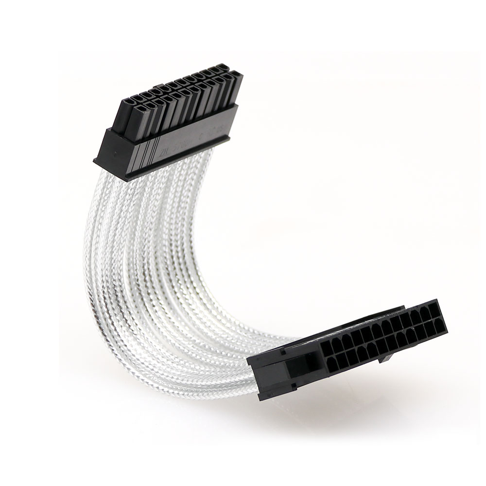 Double Layer 24Pin Female to Male RGB Lights Extension Cable 200mm 18 AWG