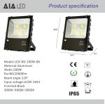 floodlight waterproof IP66 led flood lamp COB 200W LED Flood lights for park