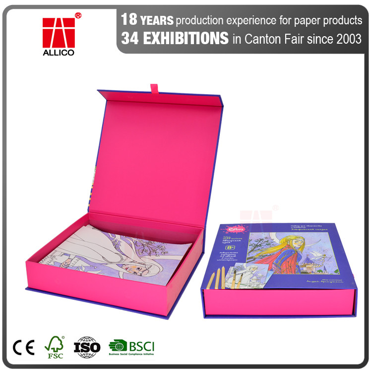 Matte Black Flap Lid Magnetic Packaging Box 9.05 x 6.69 x 2.75 inch