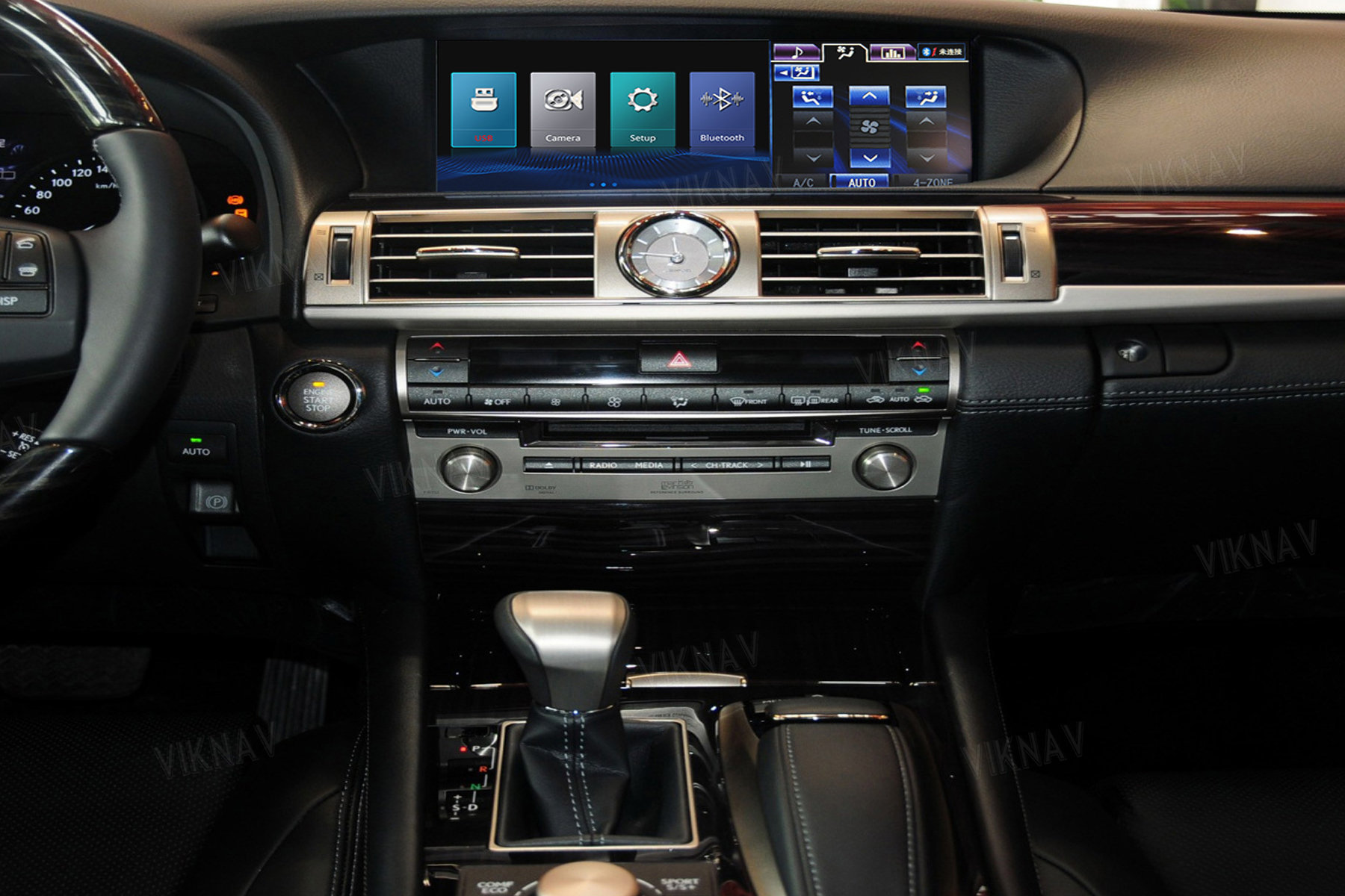 Viknav Fit For Original Car 12.3Inch Screen Linux System For Lexus LS 2013 2014 2015 Wireless Apple CarPlay Android Auto