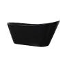 Buy cheap 1700mm High Gloss Freestanding Acrylic Slipper Bath Soaking Tub Black from wholesalers