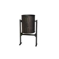 Buy cheap Outdoor Public Ornamental Iron Accessories Cast Iron Dustbin Waste Bin Trash product