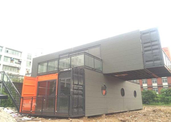 Residential Custom Container House / Two Story Prefab Homes With French Granny