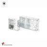 Buy cheap Electrical Boxes / 2-Gang British Standard Metal Conduit Box with PVC , Switch Box from wholesalers