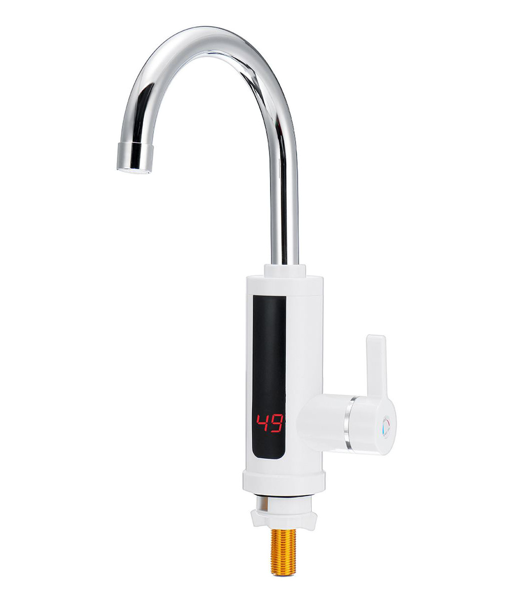 Multifunction Electric Instant Heating Water Faucet , 3kw LVD Kitchen Sink Faucets