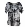 Buy cheap Leisure Ladies Tee Shirts With Tie Dye Print Fashion Ladies Round Neck Tops from wholesalers