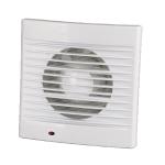 White 4 Inch 100mm Bathroom Ultra Quiet Ventilation Fan with LED Light Plastic