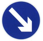 Round Sheet Road Driving Route Sign Board Aluminium Disc Green Color Outdoor