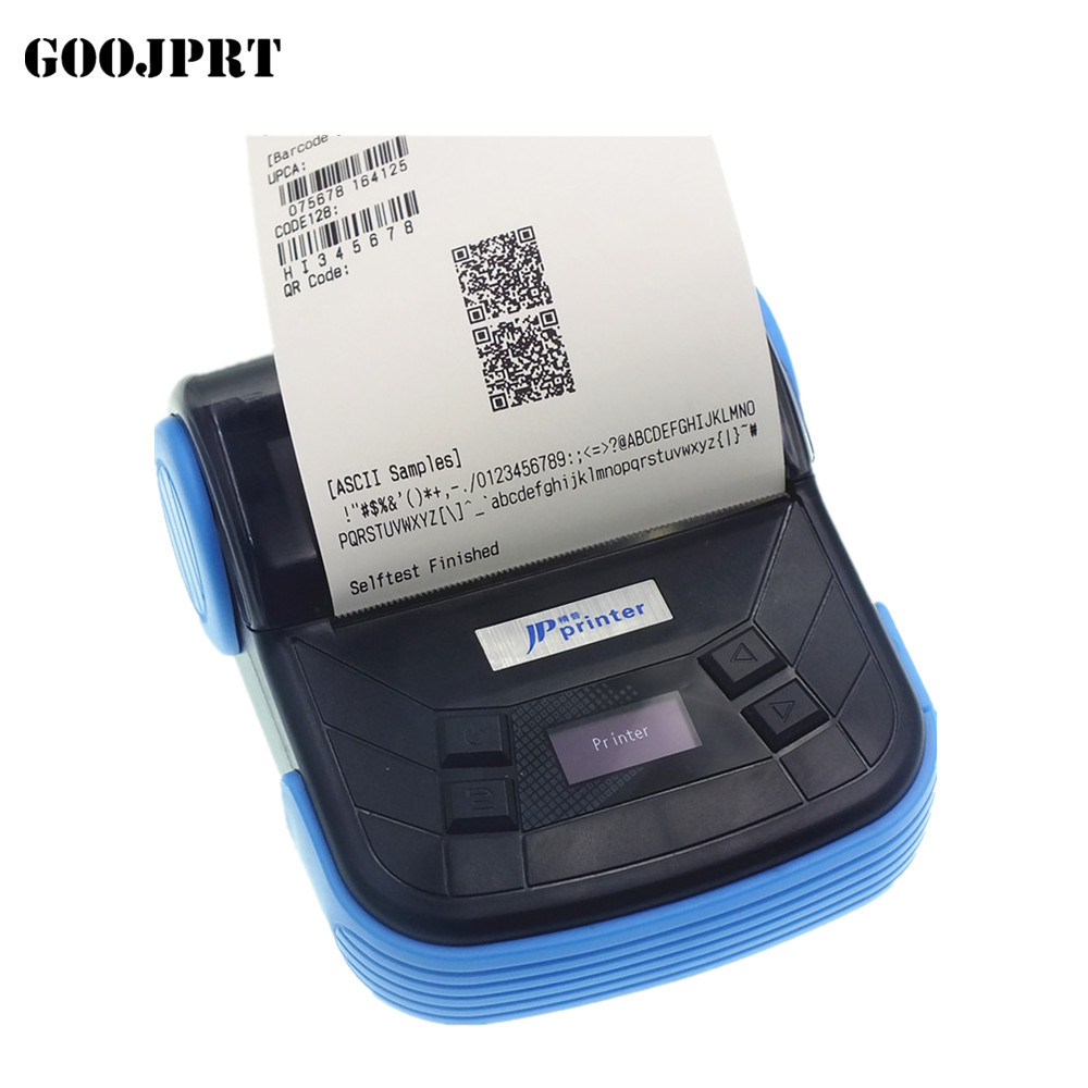 Mini Receipt Wireless Bluetooth Printer 80MM Portable Mobile Thermal Printer