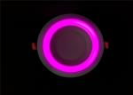 2835 SMD Coloured LED Downlights Recessed Bottom Emitting Round White + Pink