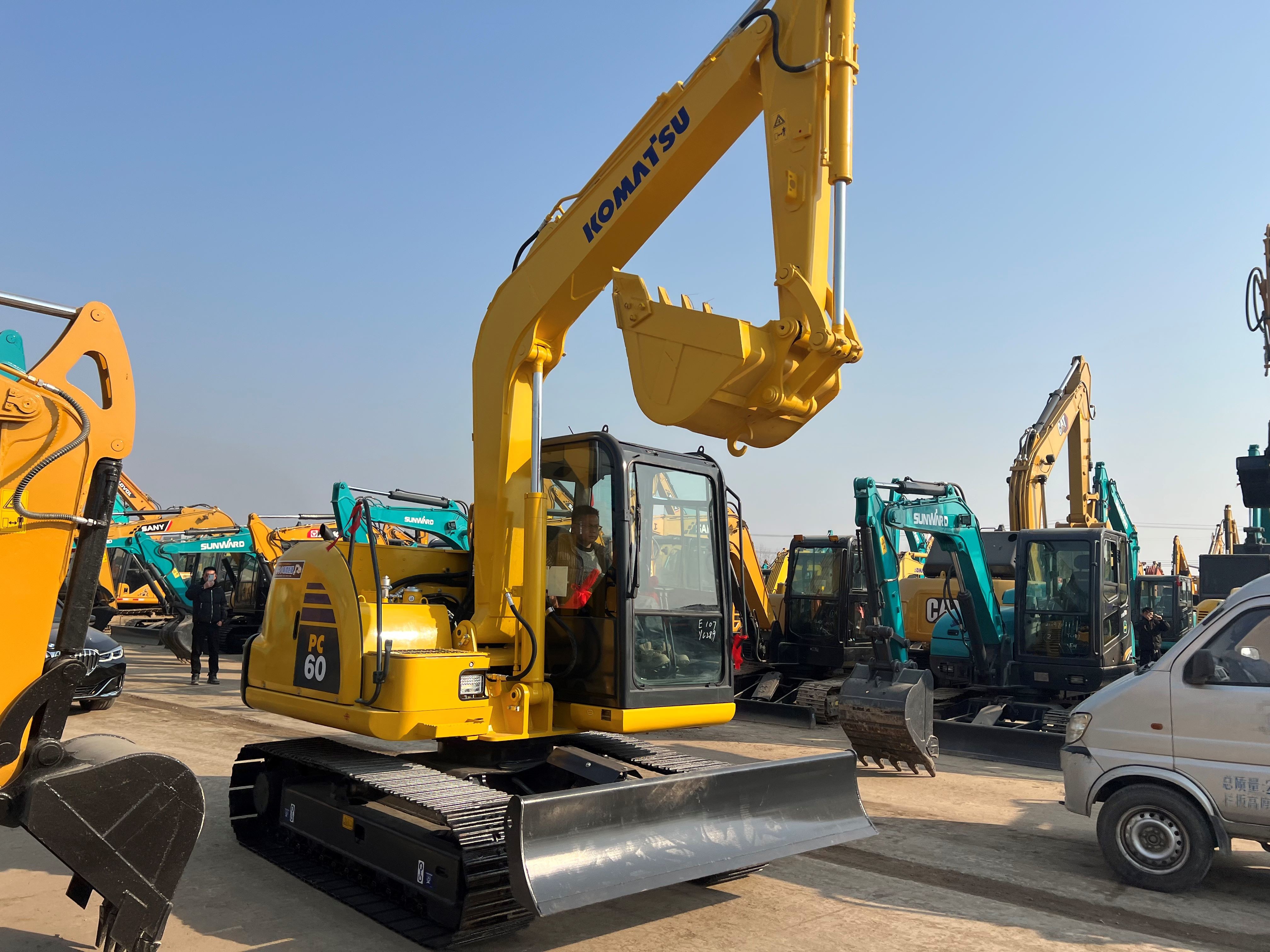 Used Secondhand KOMATSU PC60-8 60-8 6ton Small Mini Japan Original Digger Excavator Komatsu pc60