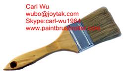 Buy cheap Natural pure bristle Chinese bristle synthetic mix paint brush wood handle plastic handle 2 inch PB-011 from wholesalers