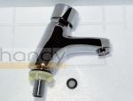 Polished Chrome Self Closing Faucet Brass Mixer Taps with CE , 0.05MPa - 0.9MPa