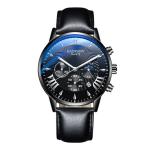 Factory Customized Alloy Band Fake Three Eye Calendar Big Dial Men Watch