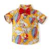 Buy cheap Children'S Outfit Sets Summer Boy Short Sleeved Shirt Woven Pants Suit from wholesalers