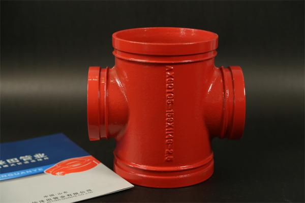 Buy cheap Polished Ductile Iron 4 Way Pipe Connector 3000 Psi ANSI Standard from wholesalers