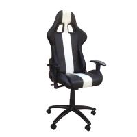 Buy cheap Black And White Adjustable Racing Seat Office Chair With Metal Frame product
