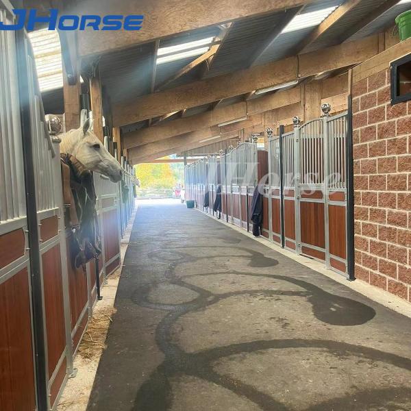 Buy cheap Hot Dip Galvanized European Horse Stalls Light Steel Frame Outdoor from wholesalers