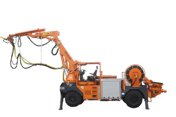 Buy cheap 4 Wheel Drive Wet Shotcrete Machine 0~20 Km/H Travelling Speed from wholesalers