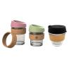Buy cheap Reusable Custom Cork Band Brew Cork Sleeve Glass And Cork Coffee Cup from wholesalers