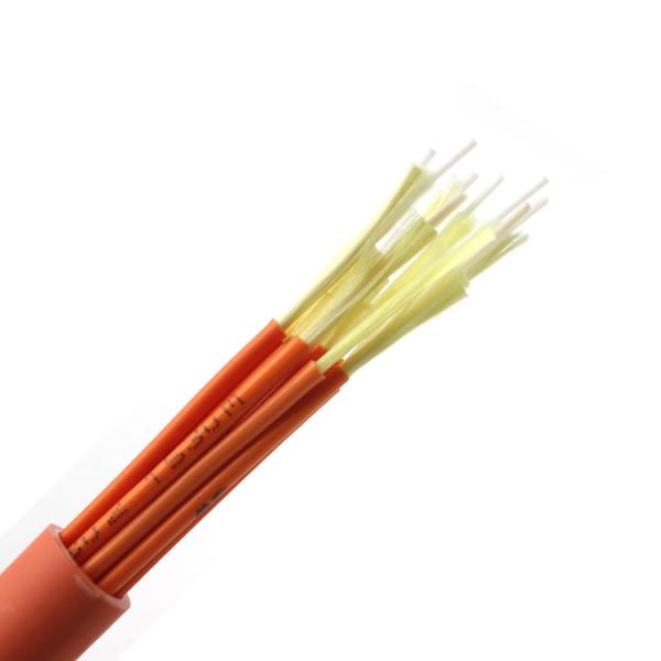 Buy cheap Aramid Yarn Filler 3.0mm Indoor Fiber Optic Cable 80 Deg Aerial Multicore from wholesalers