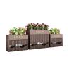 Buy cheap Outdoor large rectangle hollow out metal steel planter box from wholesalers