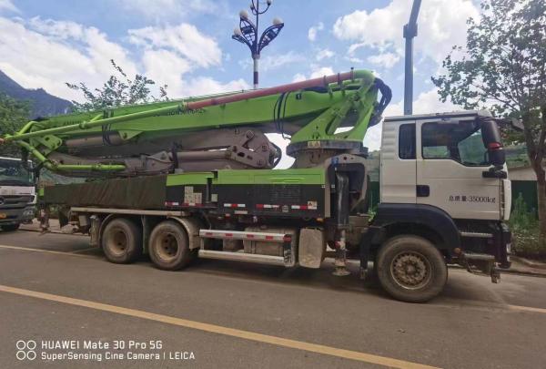 Green 2021 Sitrak 50m Concrete Pump Truck with Mercedes Benz Chassis Truck