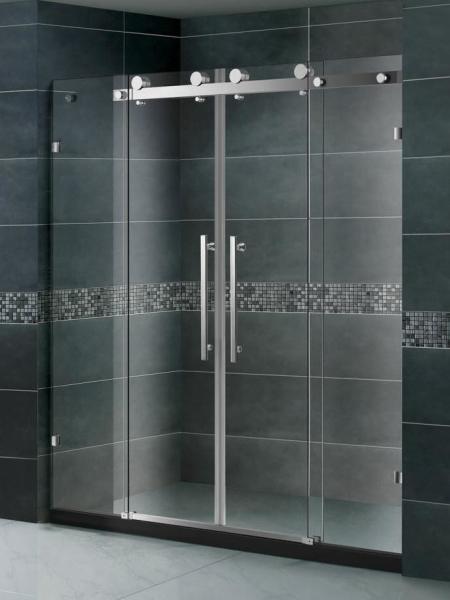 Buy cheap SGCC Certification Double Sliding Shower Enclosures Tempered Glass Stainless Steel Handle from wholesalers