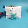 Buy cheap Wear Resistant White Velvet Pouch , Customized Locked Fabric Jewelry Pouch from wholesalers