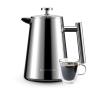 Buy cheap 1000ml/34oz Stainless Steel Plunger Coffee Pot Vacuum 13.4*20.5cm from wholesalers