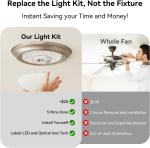 4.92” Universal Ceiling Fan Led Light Replacement for Ceiling Fan Flush Mount