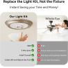 Buy cheap 4.92” Universal Ceiling Fan Led Light Replacement for Ceiling Fan Flush Mount Ceiling Light, 18W 3CCT 3000K 4000K 6000K 1500LM CRI90 Dimmable from wholesalers