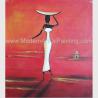Buy cheap Abstract Modern Oil Paintings , Handmade African Women Canvas Painting Acrylic from wholesalers