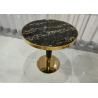 Buy cheap Smooth Round 75cm 70cm Wrought Iron Glass Coffee Table from wholesalers