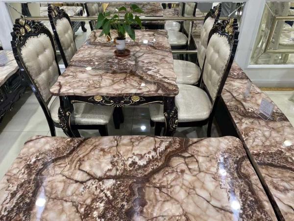 Buy cheap Beige Faux Marble Dinette With Good Moisture Resistance No Scratches from wholesalers