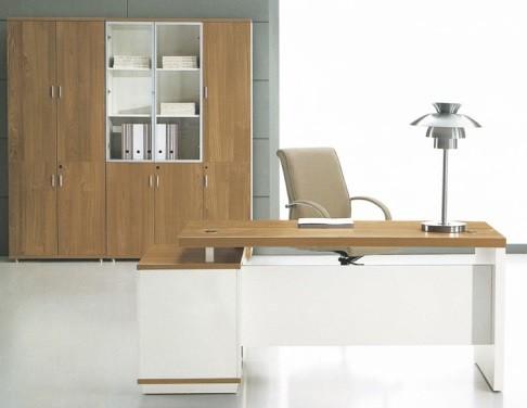 Buy cheap modern wood office manager desk Foshan furniture in warehouse from wholesalers