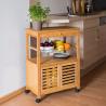 Buy cheap Bamboo Wooden Shoe Rack Cabinet No Wall Mount Non - Flammable With Wheels from wholesalers