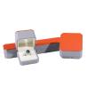 Buy cheap Luxurious Jewelry Package Hanhong Custom Gray Leather Box for Rings and Pendants from wholesalers