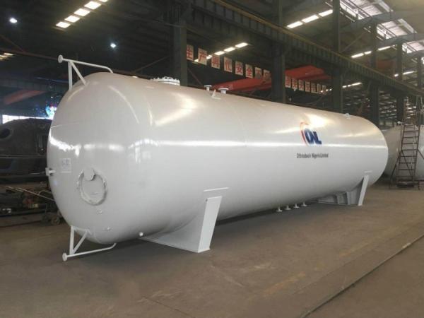 60CBM Liquid Propane Ammonia Butane Gas Bullet Storage Tank For Gas Station