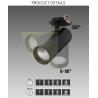 Buy cheap 2700K/3000K/4000K LED Recessed Ceiling Spotlight 3290lm Black Track Spotlights from wholesalers