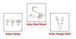 Weather Resistance Tile Hook Solar Mounting Components High Durability