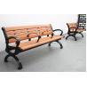 Buy cheap Sandblasted Powder Coated Outdoor Wooden Bench For Farmhouse Courtyard from wholesalers