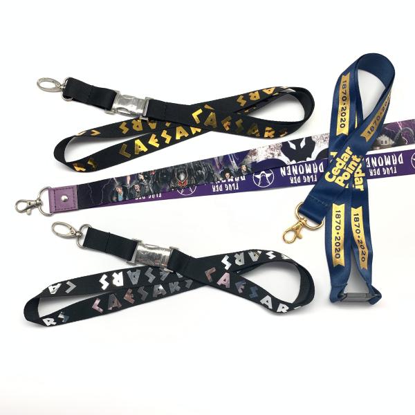 Buy cheap Promotion Neck Strap Lanyard For Id Cards Silk Screen Logo With Metal Lock from wholesalers