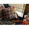 Buy cheap The good hand exclusive retro handmade crochet Mori stereo flower Retro Red Edge pillow from wholesalers
